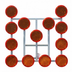 Panou sageti luminoase LED de semnalizare - dirijare trafic - 13 lampi 200 mm diametru - 2000 candele Panou sageti luminoase LED de semnalizare - dirijare trafic - 13 lampi 200 mm diametru - 2000 candele